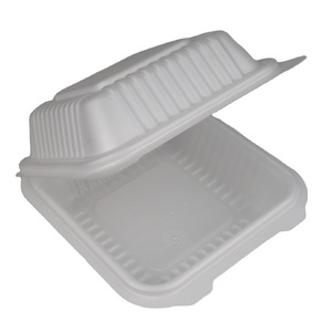 Wholesale 7/8/9 inch hamburger packing box PP plastic fast food take way disposable container