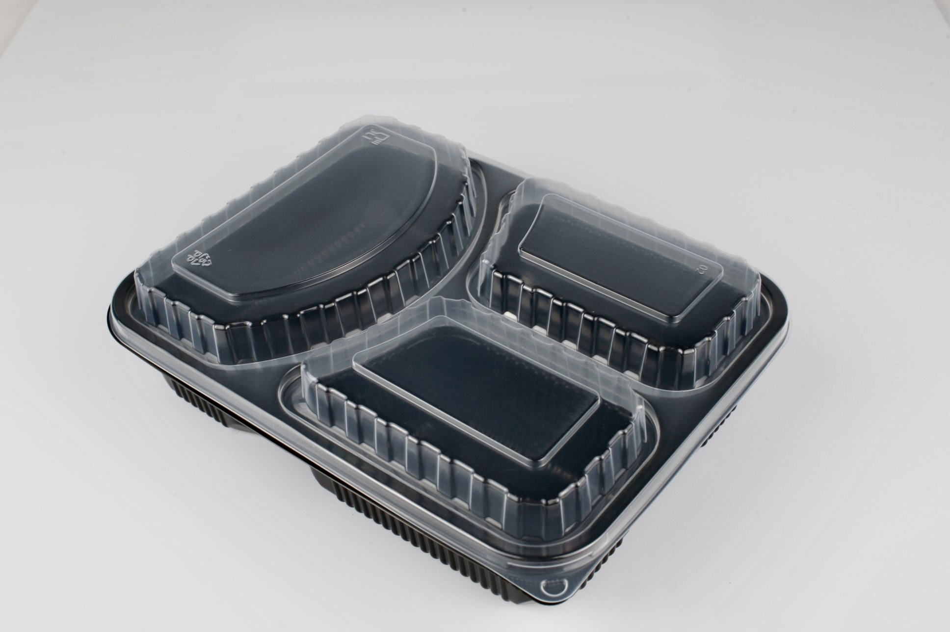 Hot sale Biodegradable Disposable Takeaway Bento Lunch Box Taco Plate With 3 Compartments