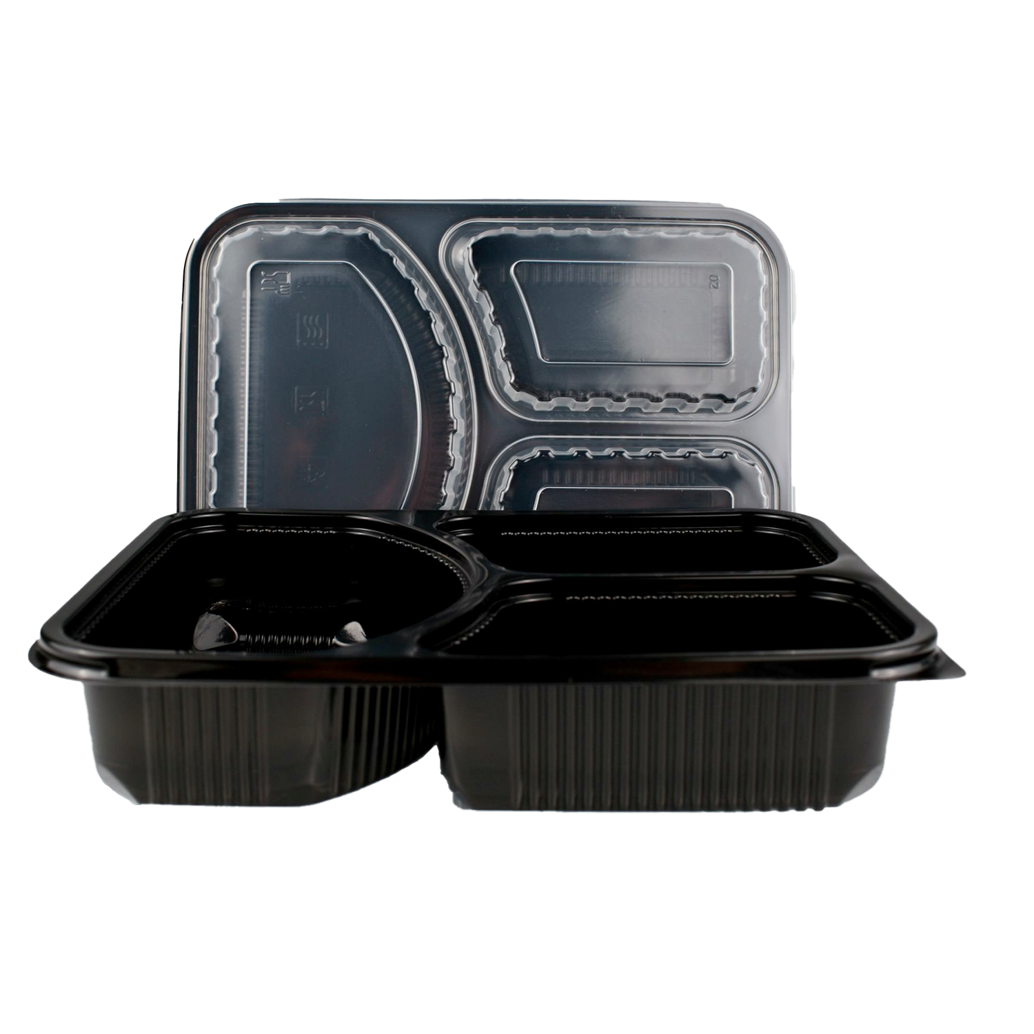 Hot sale Biodegradable Disposable Takeaway Bento Lunch Box Taco Plate With 3 Compartments