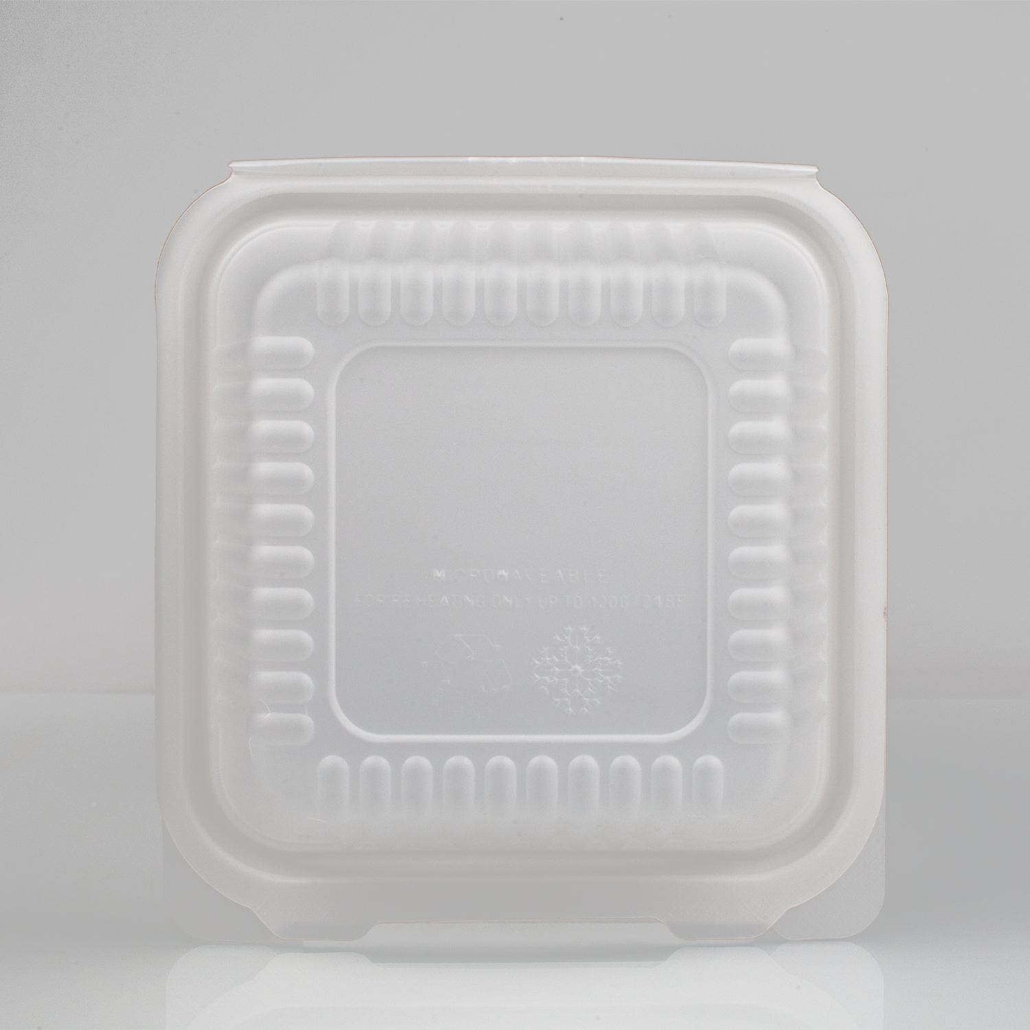 Wholesale 7/8/9 inch hamburger packing box PP plastic fast food take way disposable container