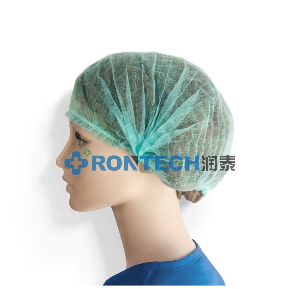 Disposable mob clip Bouffant cap making machine non woven hair covers disposable hotel use plastic shower caps