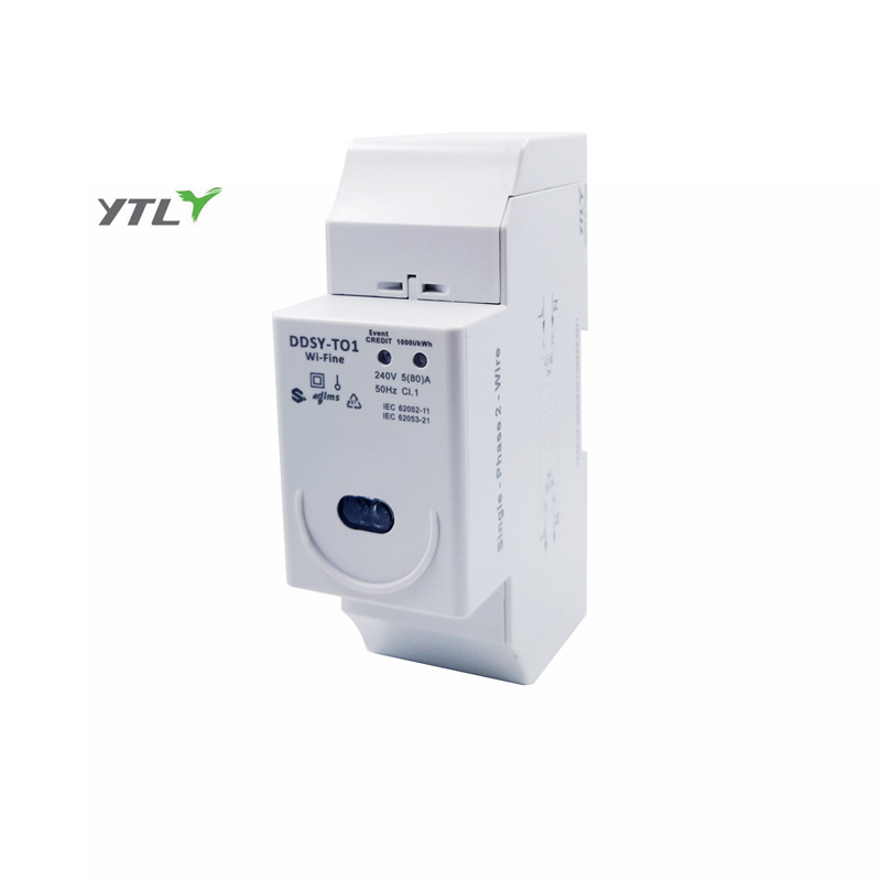 YTL prepaid meter  Smart DIN rail Singlephase 2 module IR and Wireless communication power meters