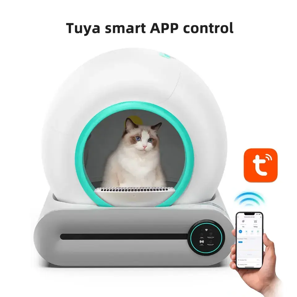 New items tuya APP Control Intelligent Smart Self Cleaning Litter Box For Cats Automatic Cat Toilet Litter Box