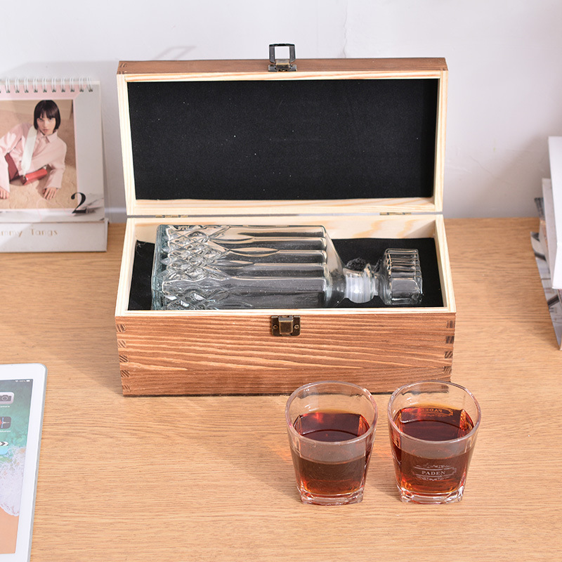 Father Days Whiskey Stone Set And Whiskey Stone Wooden Box And Stainless Steel Ice Cube Set And Reusable Ice Cubes