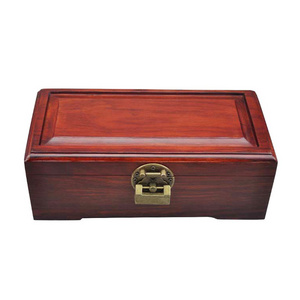 Middle East Feature Engraved Wooden Jewelry Box Flower Pattern gift Wooden Gift Box With Lock