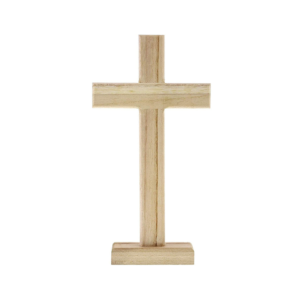 Wholesale Price Religious Decoration Wood Carved Orthodox Wood Standing Crosses For Church Prayer