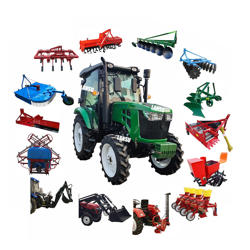 Factory Supply 70HP 80HP 90HP 100HP 110HP 4WD  Agricultural Accessories Machinery Farm Tractor