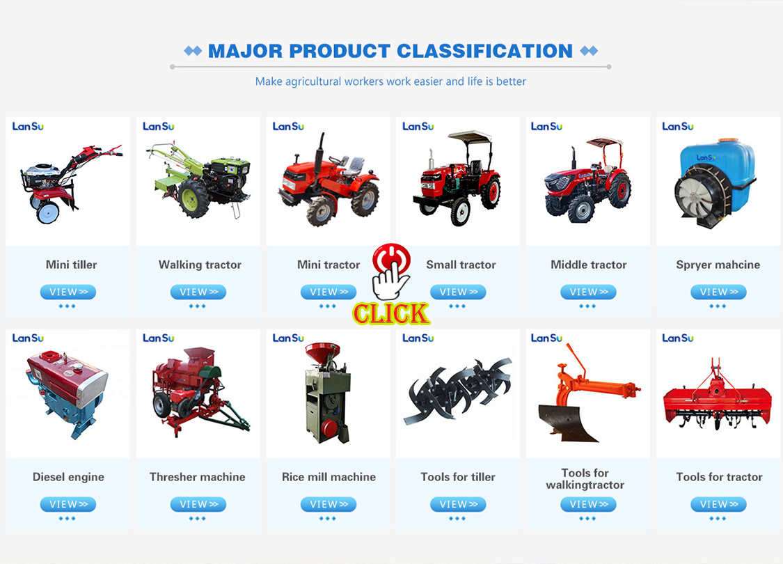 6HP Direct Supply walking tractor mini cultivator power tiller agriculture rotary tiller blades riding tiller