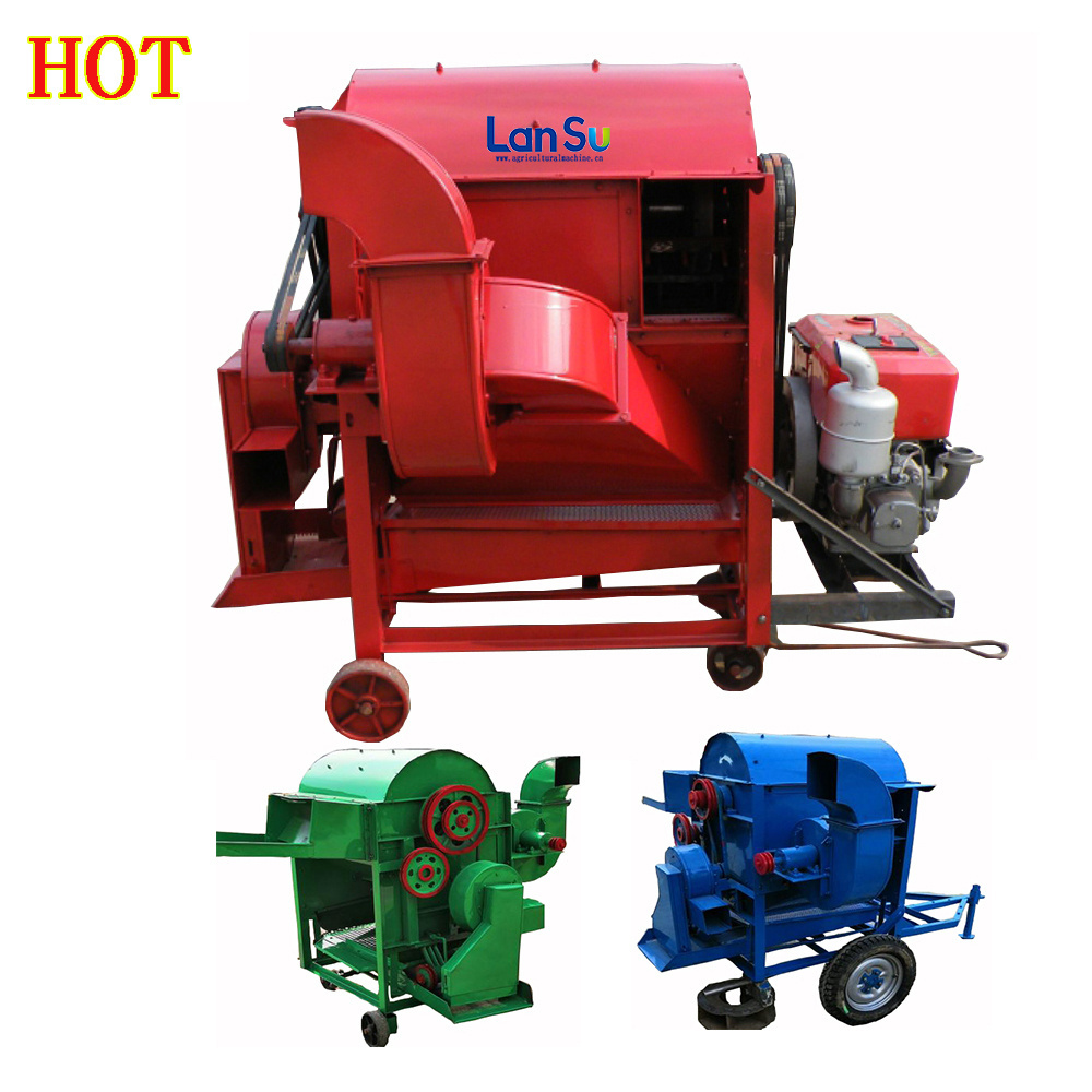 China factory farm rice mazie paddy wheat corn tractor PTO driven thresher machine sheller price