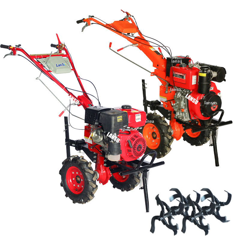 Cheap 4kw garden farm gasoline power tiller cultivators garden tiller gas rotary  tractor power tiller