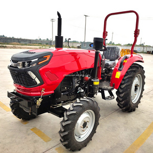 China tractor 4WD  60HP electric farm tractor compact tractor with loader and backhoe