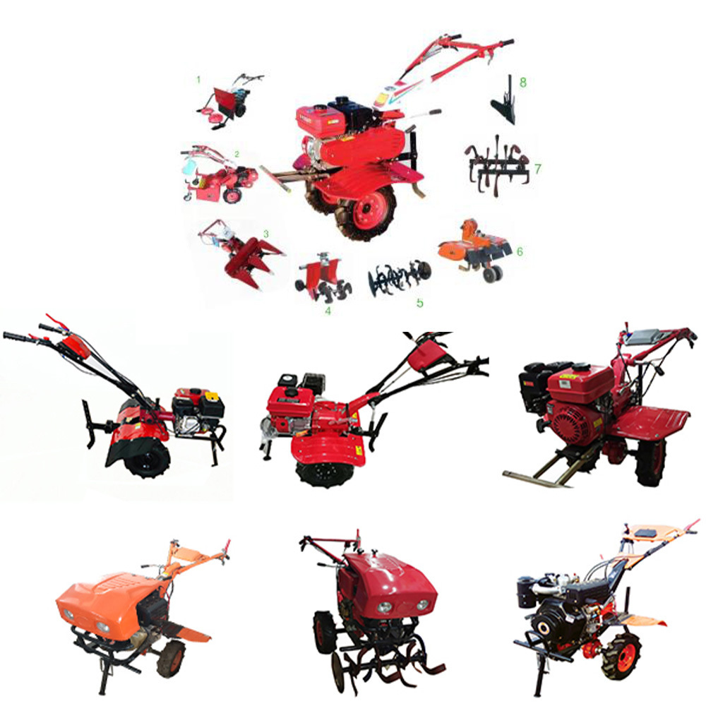 Chinese Small 173F Diesel  Equipment Agriculture 160 cc tractor tiller rotavator daedong power tiller