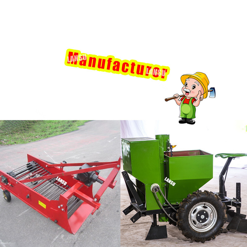 High efficiency farm machinery 4U series potato onion root crops harvester digger potato seeder for walking tractor