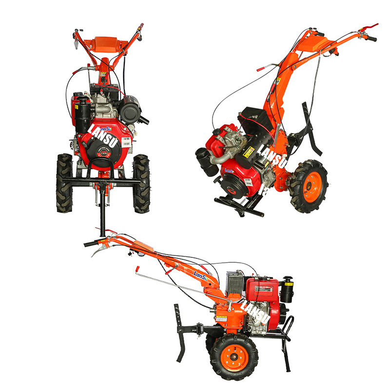 6HP Direct Supply walking tractor mini cultivator power tiller agriculture rotary tiller blades riding tiller