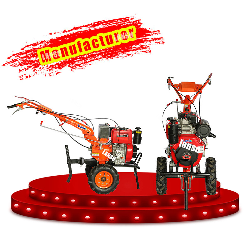 6HP Direct Supply walking tractor mini cultivator power tiller agriculture rotary tiller blades riding tiller