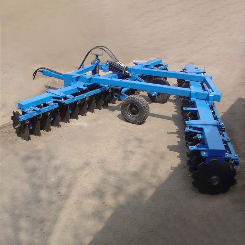 Farm machinery agriculture hydraulic disc harrow 24 blades mini offset heavy duty disk rotary tractor power harrow for sale