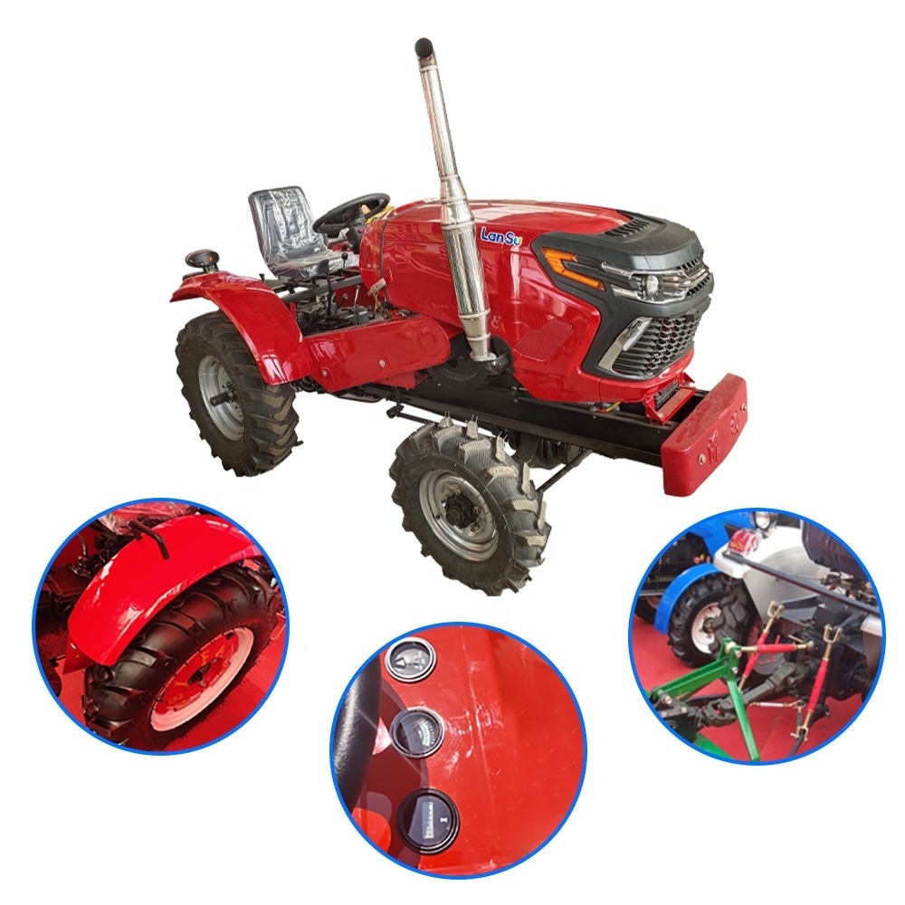 Agriculture machinery and equipment  Single cylinder 2WD 4 wheel tractor 30hp small tractor 4x4