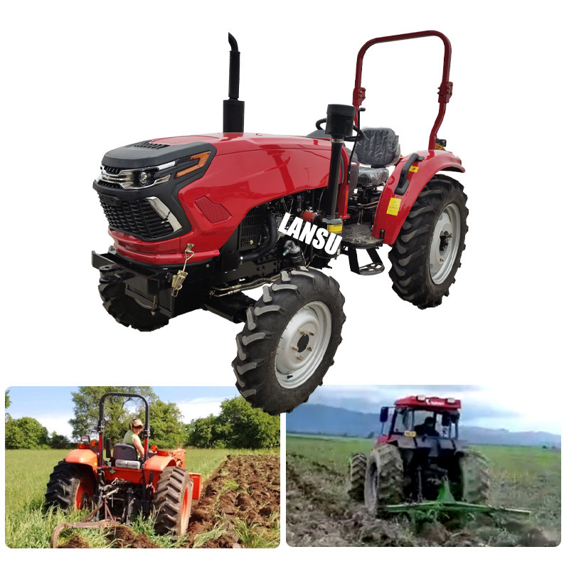 Mini tractor 100HP 4 wheels mini farm tractor micro trators agricultural machinery parts  tractor driven pto generator