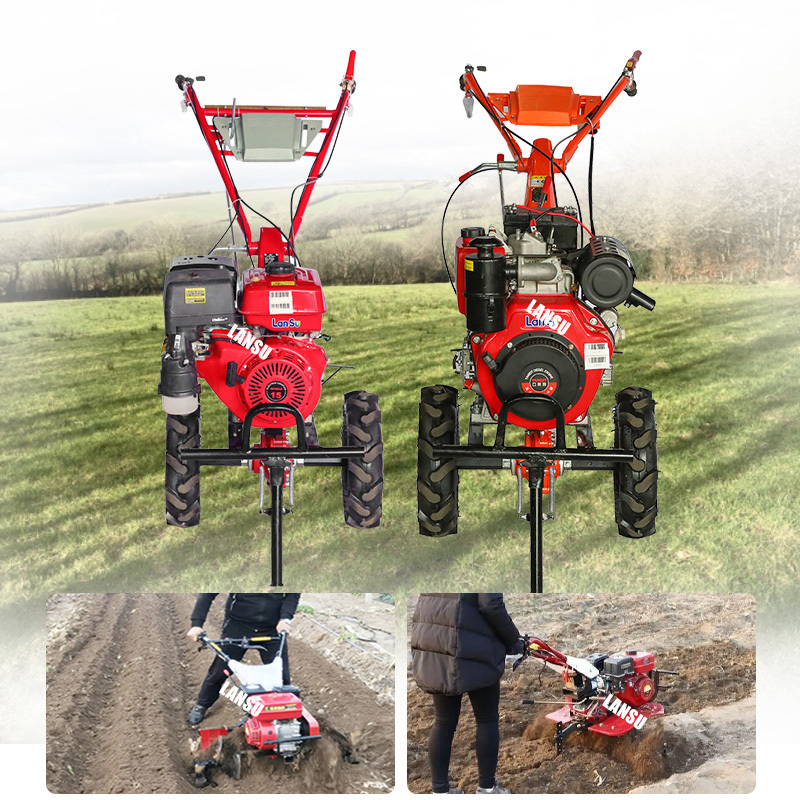 China agricultural 20hp  power tiller diesel engine wheels and tires for tillers push gasoline scythe mower cultivator tiller