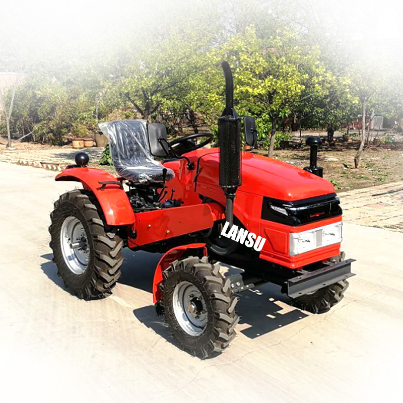 4WD Farm garden mini tractor with front end loader with tools mini 4x4  mahindra tractor engine fergusson tractor