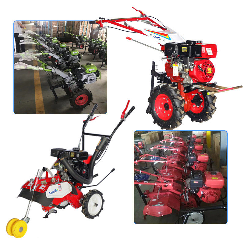 Chinese Small 173F Diesel  Equipment Agriculture 160 cc tractor tiller rotavator daedong power tiller