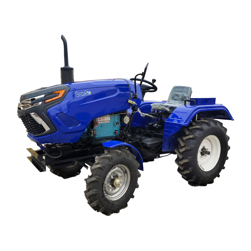 China tractor 4WD  60HP electric farm tractor compact tractor with loader and backhoe