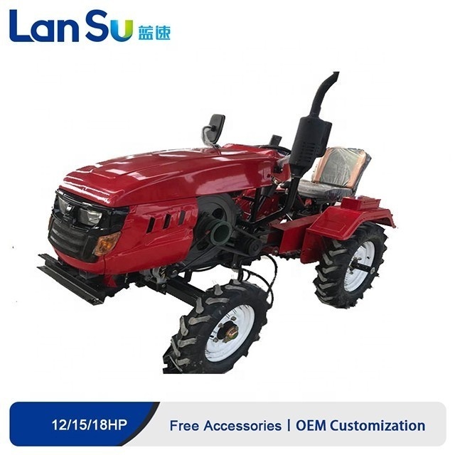 12HP 15HP 18HP 25hp 30hp 40hp 50hp 60hp  four wheel 4*2 25hp diesel mini tractor 4x4 farm farming tractor for sale