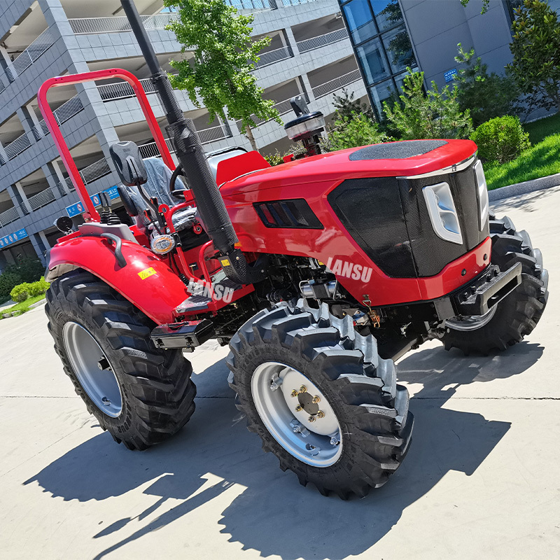 China Hot Sale Farm 4X4 Wheel 4WD 40HP 50HP 60HP 70HP 90HP 100HP Tractor Front Loader Farm Tractor Price Garden Tractor