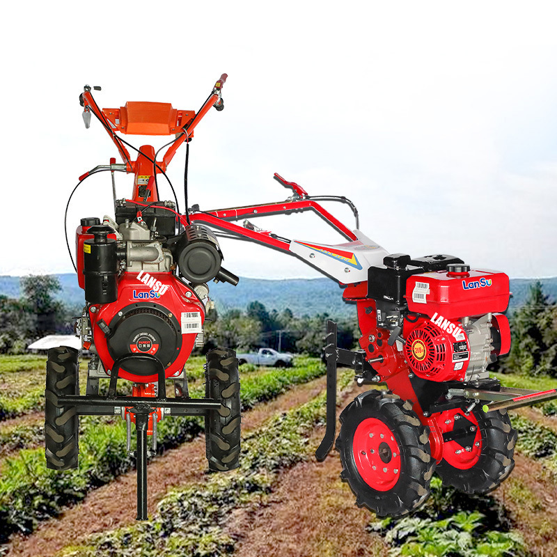 6HP Direct Supply walking tractor mini cultivator power tiller agriculture rotary tiller blades riding tiller