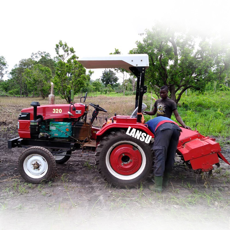 4WD Farm garden mini tractor with front end loader with tools mini 4x4  mahindra tractor engine fergusson tractor