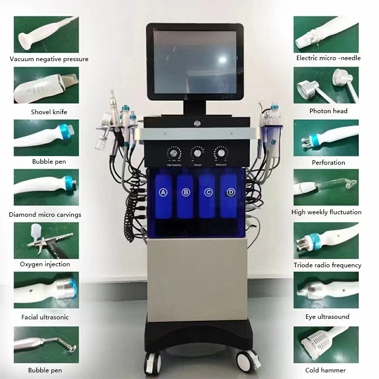 14 in 1 facial machine wrinkle removal skin whitening oxygen jet l machine jet peel machine price