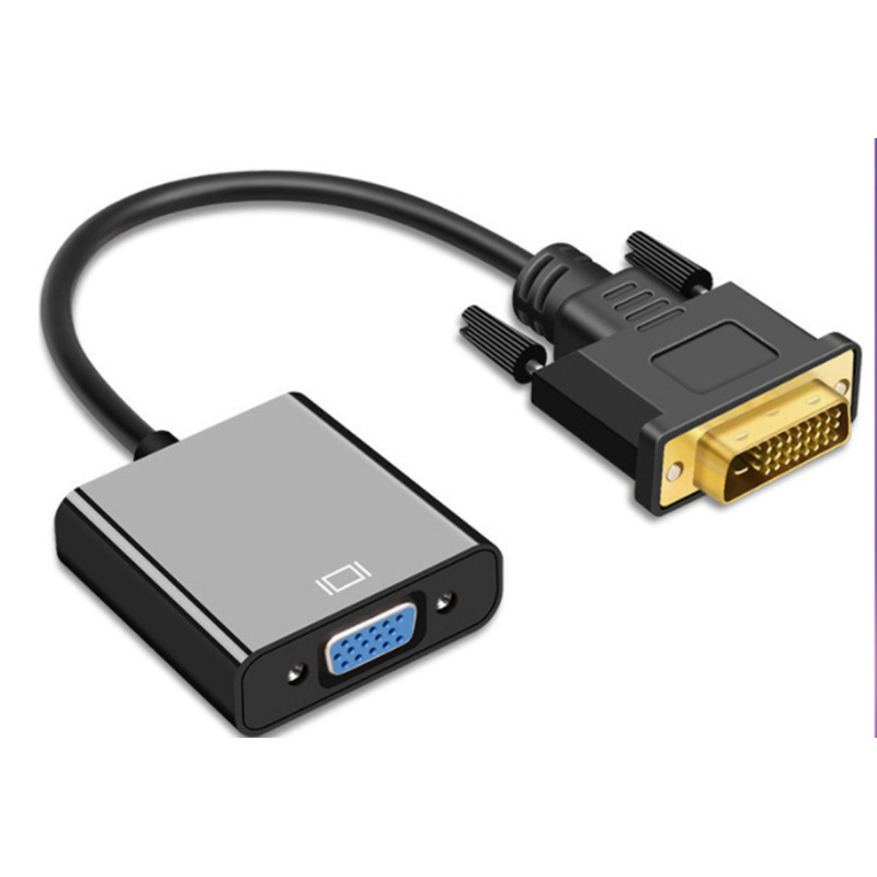 Wholesale DVI Male To VGA Female DVI 24+1 To VGA Adapter Converter For Computer Projector TV