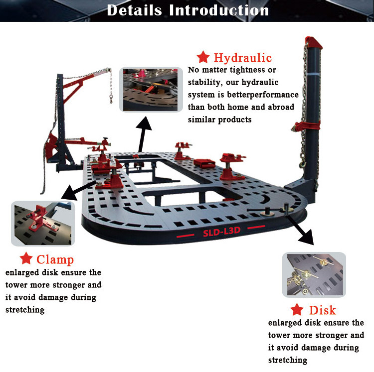 SLD-L3D  Garage Automotive Equipment High Quality Chief Frame Machine Car O Liner Frame Machine For Car Body Repair