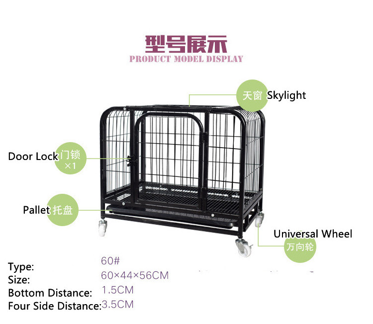 heavy duty dog kennels with wheels and lock pet products cage pet dog kennels