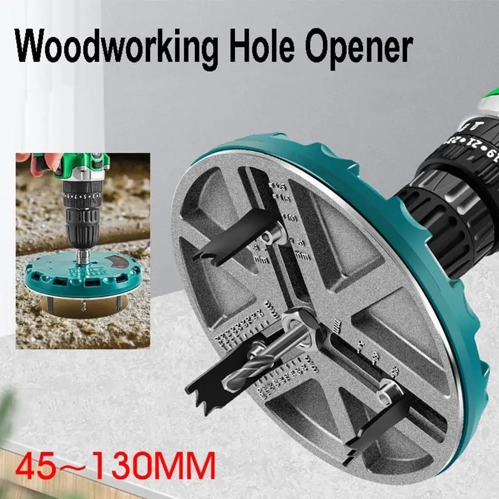 Woodworking Hole Opener Cutting Tools Adjustable Hole Saw Diameter For Gypsum Board Cork Board For Home Improvement