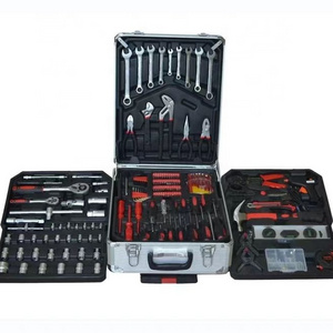 186pcs Set Power Pull Aluminum Four Layers Hardware Combination Auto Repair Household Tools socket Set Box Tool Set