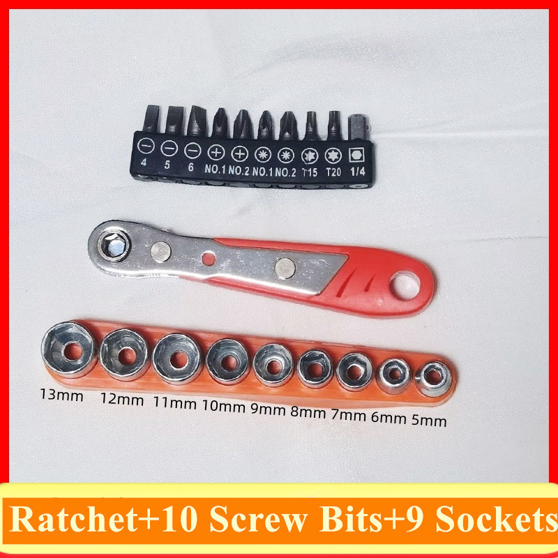 reversible Mini 36 teeth ratchet screwdriver small space maintenance operation batch-head socket dual L turning wrench