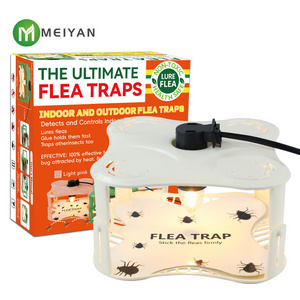 Flea Traps for Inside Your Home Flea Light Trap for Indoor with Light Refills and Sticky Pads