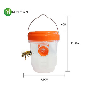 Reusable waterproof Solar Powered insect Effective Hanging Wasp Trap bee Catcher Killer with  LED Light  for Outdoors