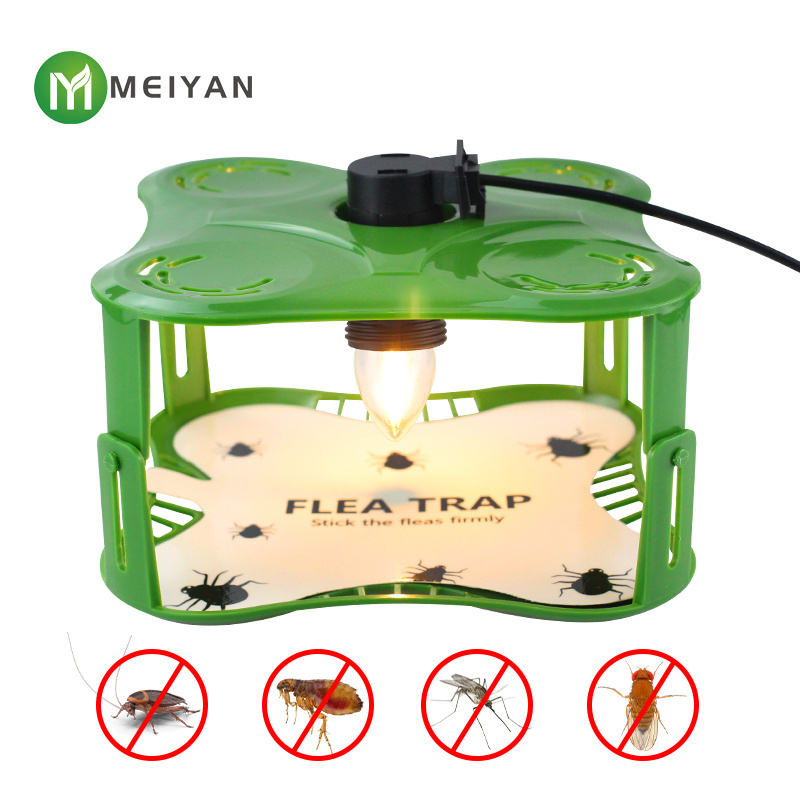 Indoor with Light Refills and Sticky Pads Electronic Flea Killer Flea trap flea lamp insect trap lamp