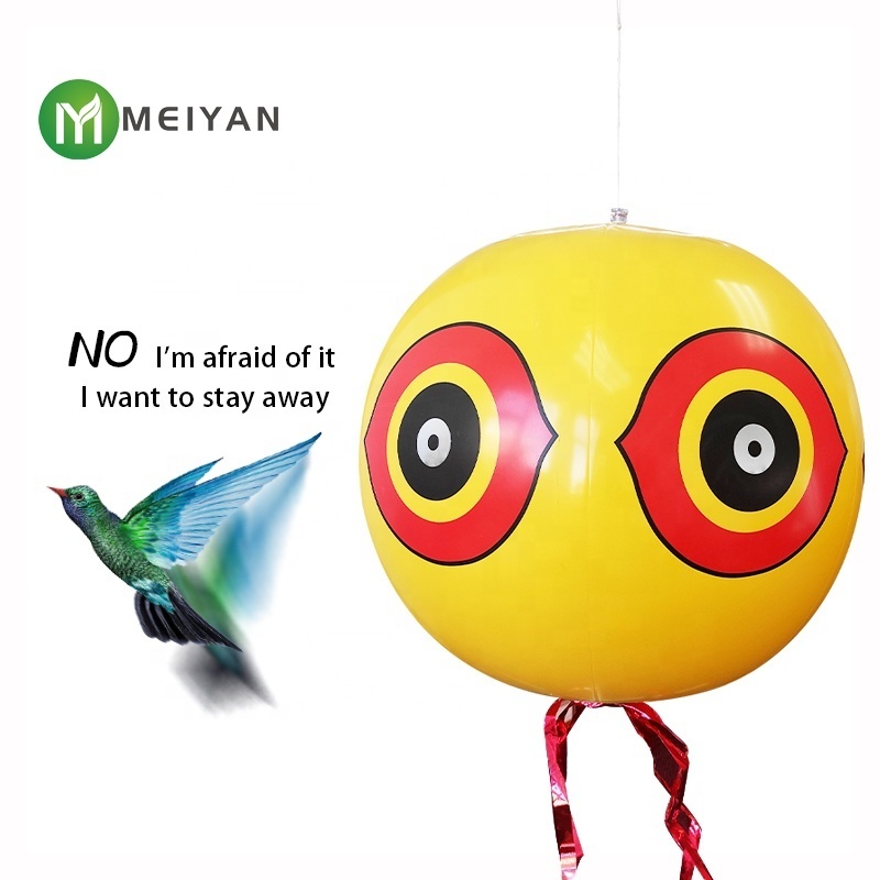 40cm diameter anti bird  pigeon sparrow crow Inflatable scare repeller  terror eye balloon