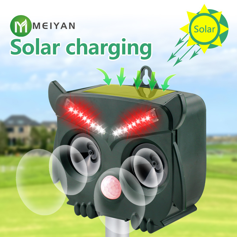 Courtyard fence farm animal repellent waterproof solar ultrasonic animal repellent