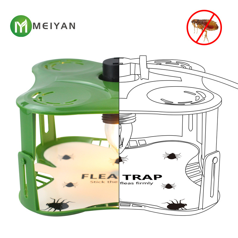 Flea Traps for Inside Your Home Flea Light Trap for Indoor with Light Refills and Sticky Pads