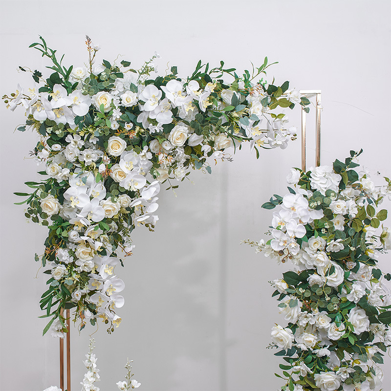 Artificial Floral Swags Centerpieces Arrangements for Sweetheart/Head Table Decor Wedding Car Wall Window Arch Home Garden Decor