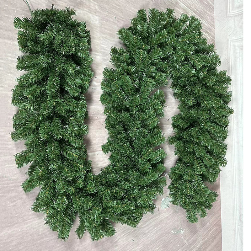 Hot sale Rattan Artificial Christmas Garland Christmas Holiday Room Market Decoration Garland arbol de navidad