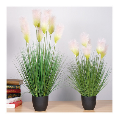 Artificial Wholesale Outdoor Plants Plastic Wheat Grass Greenery Shrubs Plant Artificial Onion Grass