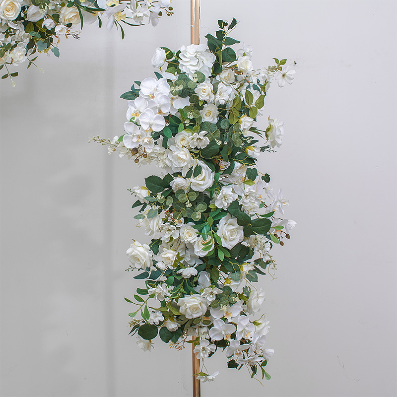 Artificial Floral Swags Centerpieces Arrangements for Sweetheart/Head Table Decor Wedding Car Wall Window Arch Home Garden Decor