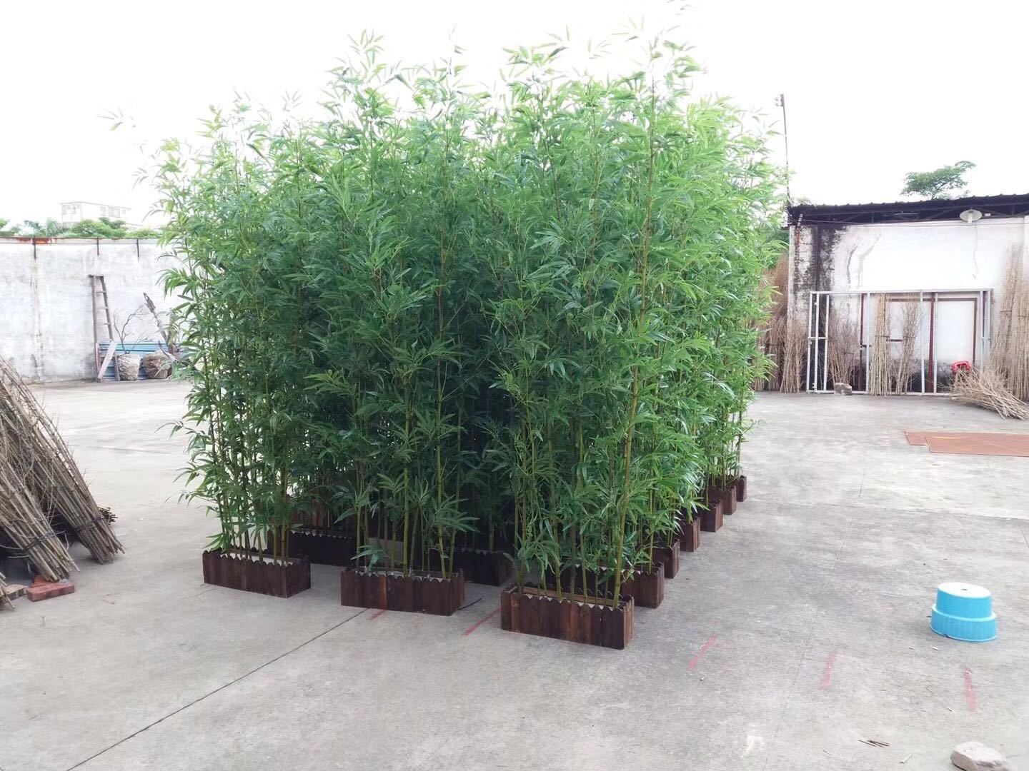 1.5M All-Plastic Taiwan Bamboo Branch Bamboo Tree Artificial Greening Plant Nursery Pot Decorative Tree