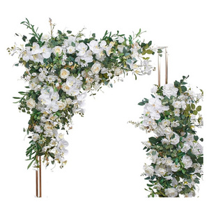 Artificial Floral Swags Centerpieces Arrangements for Sweetheart/Head Table Decor Wedding Car Wall Window Arch Home Garden Decor