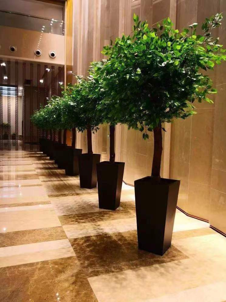 JZ-314 Nordic Style Indoor Ornamental wedding Decor Simulated Green Little Plastic Fake Plant Tree Faux Artificial Olive Tree